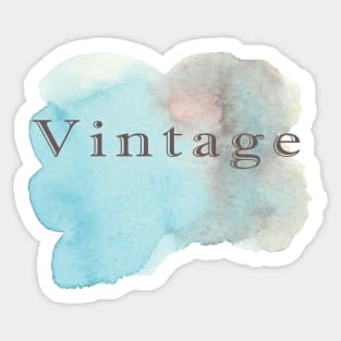 Vintage Watercolor Splotch Sticker